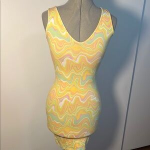 ❤️❤️❤️ Wild Fable Multicolor Swirl T-shirt Dress